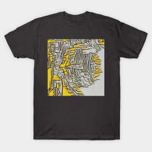 Yellow modern T-Shirt